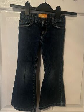 Old Navy Girls Flare Jeans Dark Wash Bootcut Denim Size 4T